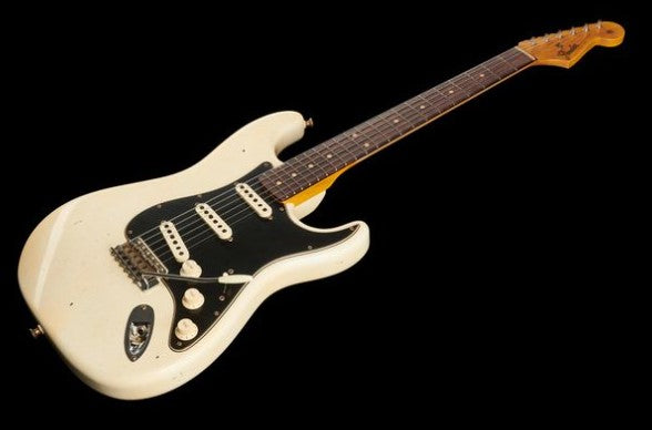 Fender Postmodern Journeyman Relic Stratocaster RW Guitarra Eléctrica Aged Olympic White. 11