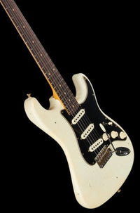 Fender Postmodern Journeyman Relic Stratocaster RW Guitarra Eléctrica Aged Olympic White. 13