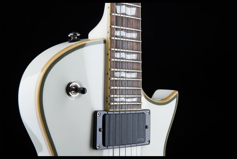 ESP LTD EC401 OW Guitarra Eléctrica Olympic White 11