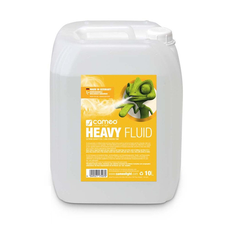 Cameo Heavy Fluid 10L Líquido de Niebla de Densidad Muy Alta de Muy Larga Duración 10 Litros 1