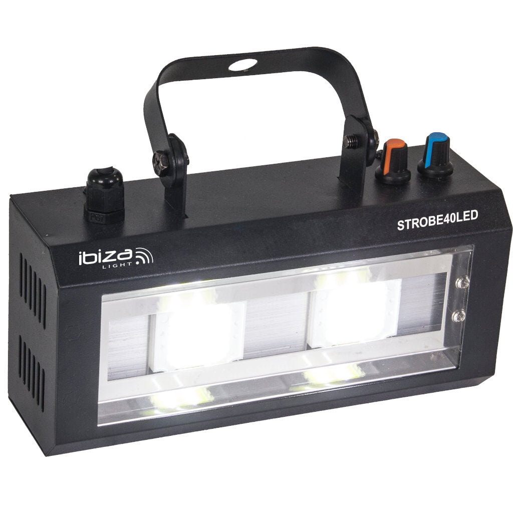 Ibiza Light Strobe 40 Led Stroboscopio de Led 2X20W 1