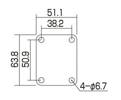 All Parts AP0600001 Neck Plate Steel 4 Hole for Guitar or Bass Nickel 2