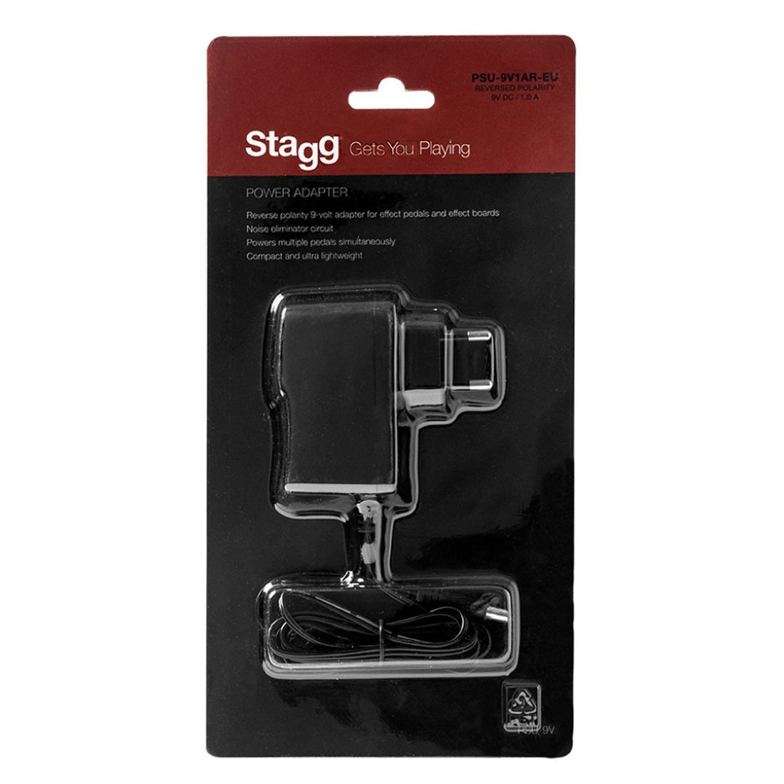 Stagg PSU9V1A7R Adaptador de Corriente Polaridad Inversa 2