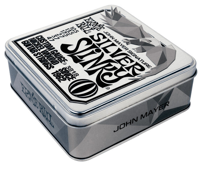 Ernie Ball 3818 Silver Slinky John Mayer Signature Pack 3 Juegos Cuerdas Guitarra Eléctrica 10.5-47 2