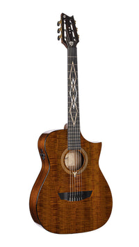 CORT FRANK GAMBALE LUXE NYLON BR GUITARRA ELECTROACUSTICA CONCIERTO CON CUERDAS DE NYLON BROWN