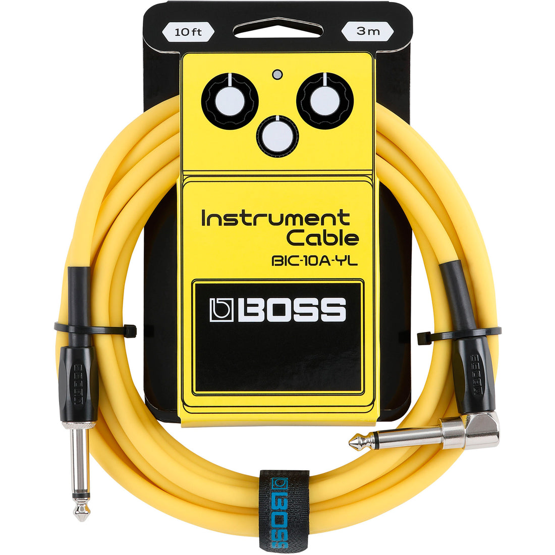 Boss BIC-10A YL Cable Instrumento Recto Angulado 3 Metros Amarillo 1