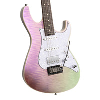 Cort G280 TCP Guitarra Eléctrica Transparent Chameleon Purple 3