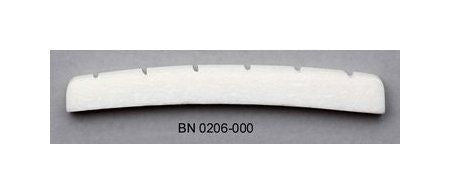 All Parts BN0206000 Slotted Bone Nut with Curved Bottom for Fender 1-11/16 X 1/4 X 1/8 1