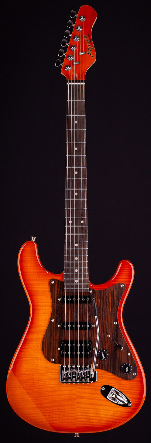 Magneto US-2300RC/FMAB U-One Sonnet Modern Guitarra Eléctrica Flamed Amber Burst 1