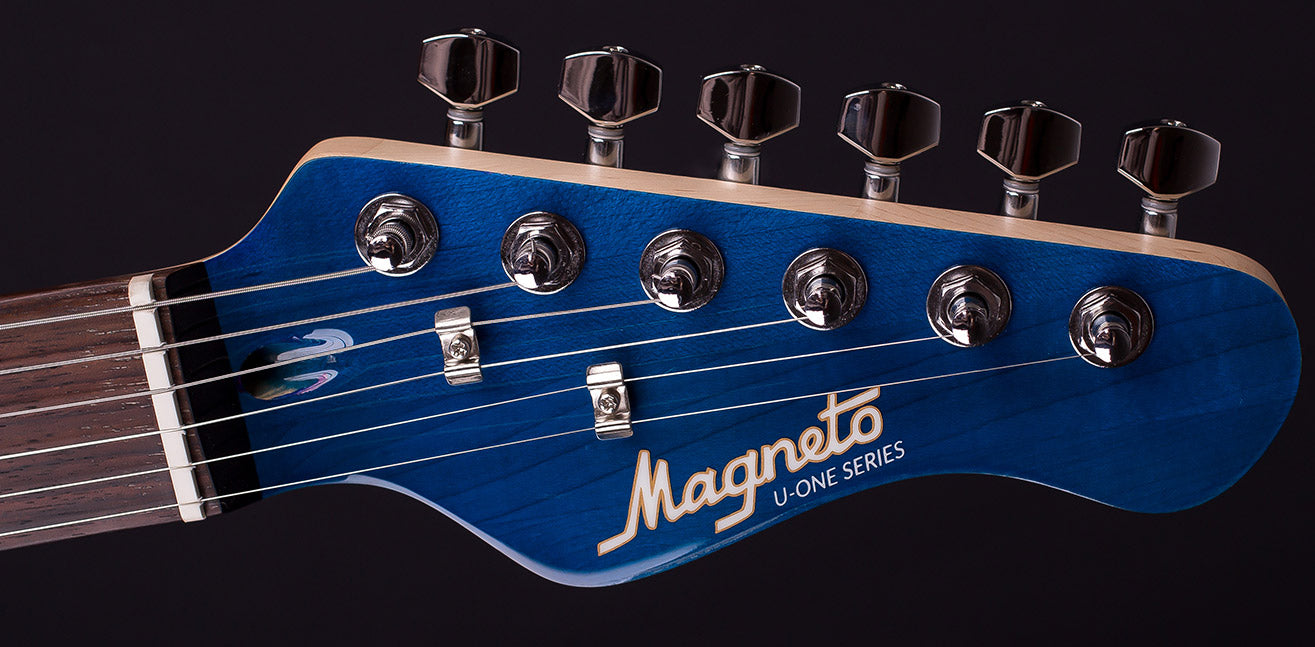 Magneto US-2300RC/QMTBL U-One Sonnet Modern Guitarra Eléctrica Quilted Transparent Blue 5