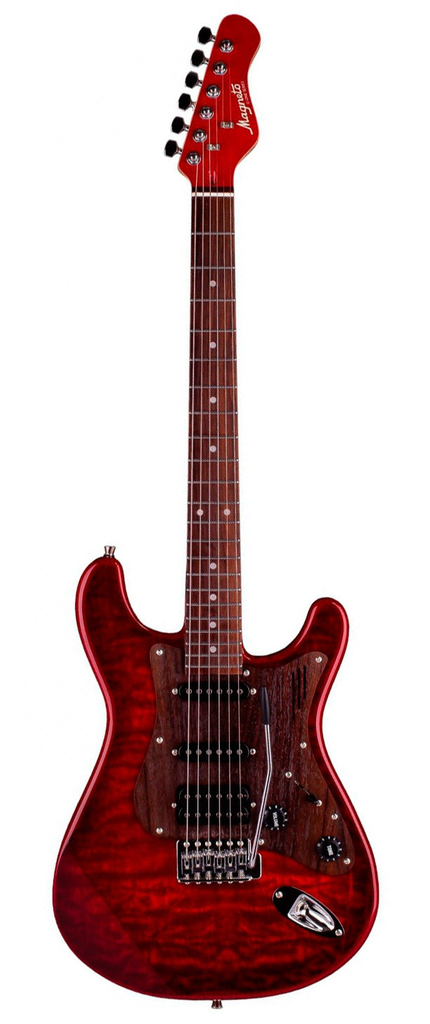 Magneto US-2300RC/QMWR U-One Sonnet Modern Guitarra Eléctrica  Quilted Transparent Red 1