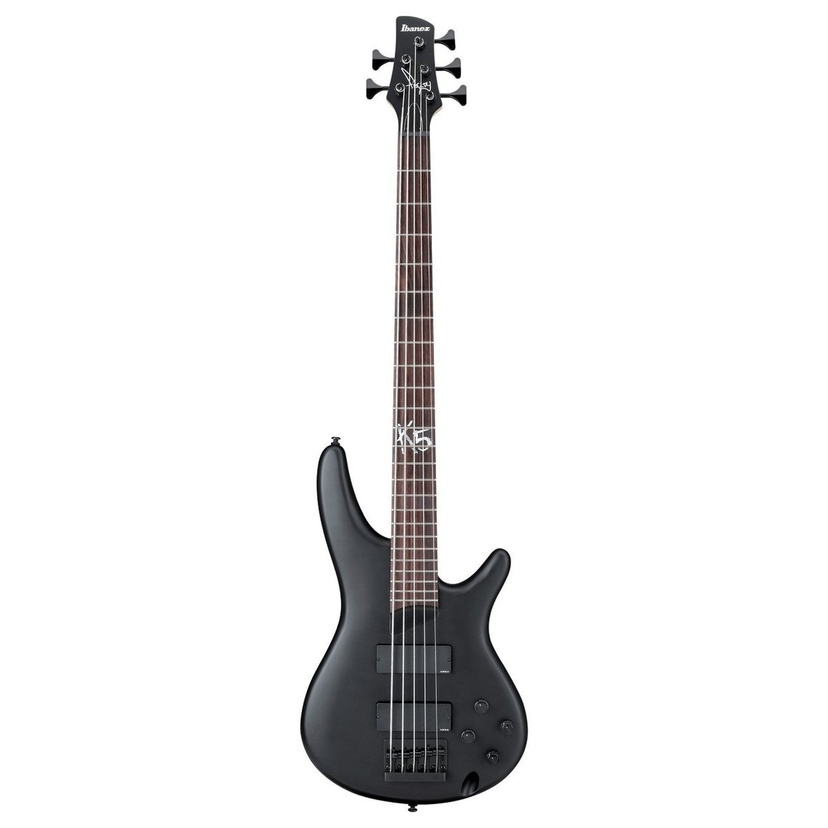 Ibanez K5 BKF Fieldy Bajo Eléctrico 5 Cuerdas Black Flat 1