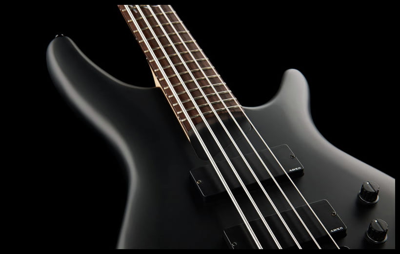 Ibanez K5 BKF Fieldy Bajo Eléctrico 5 Cuerdas Black Flat 14