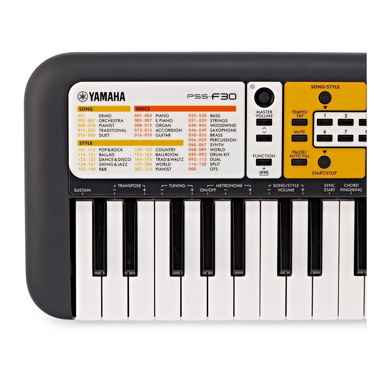 Yamaha PSS F30 Teclado Portátil 11