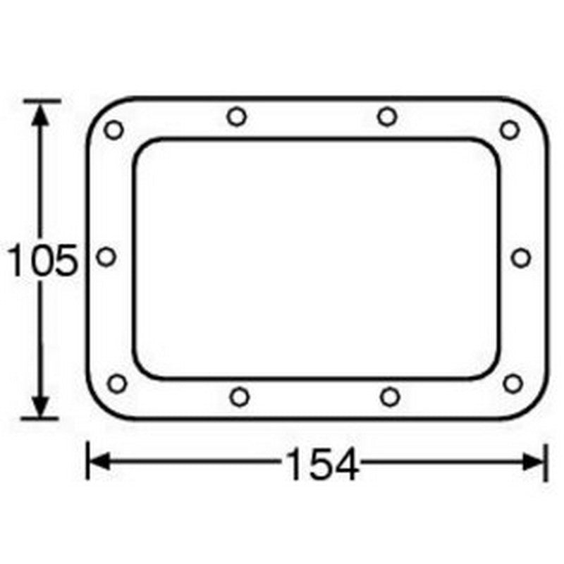 Adam Hall 34093 Placa de Refuerzo para Asa Retractil 34082 2