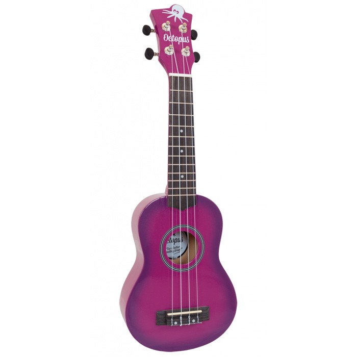 Octopus UK-200EX-PUB Ukelele Soprano Púrpura Burst 1