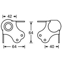 Adam Hall 4102 Cantonera de Bola Grande Apilable 3 Patas 2