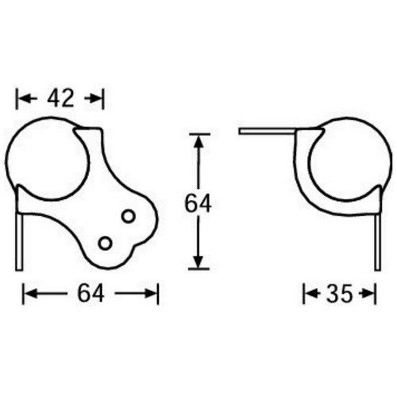 Adam Hall 4103 Cantonera de Bola Grande 2 Patas 2