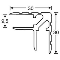 Adam Hall 6107 Perfil Casemakerde Aluminio para 9.5mm 2