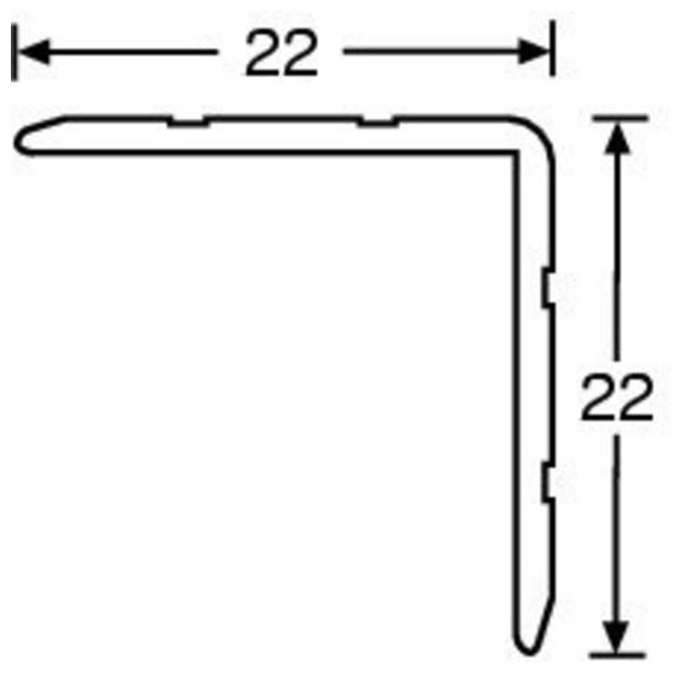 Adam Hall 6109 Perfil Angular de Aluminio 22X22mm 5