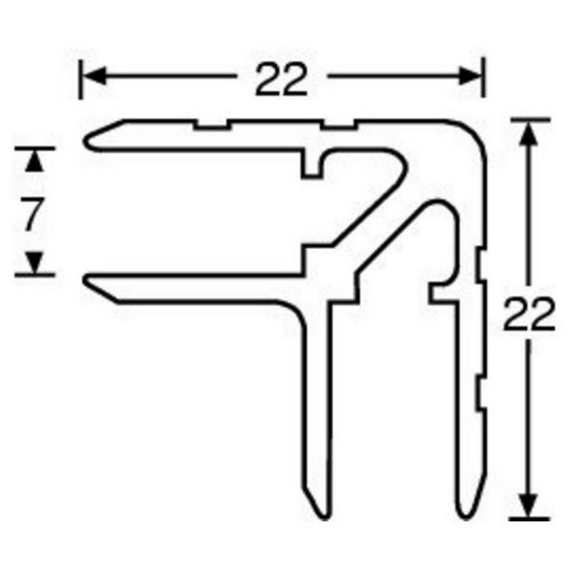 Adam Hall 6129 Perfil Casemaker de Aluminio para 7mm 2