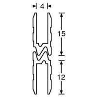 Adam Hall 6132 Perfil Híbrido de Aluminio para Perfil de Tapa 4mm 2