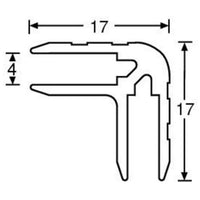 Adam Hall 6136 Perfil Casemakerde Aluminio para 4mm 2