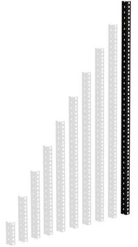 Adam Hall 61535B20 Perfil de Rack de Alta Resistencia Negro 20U 2