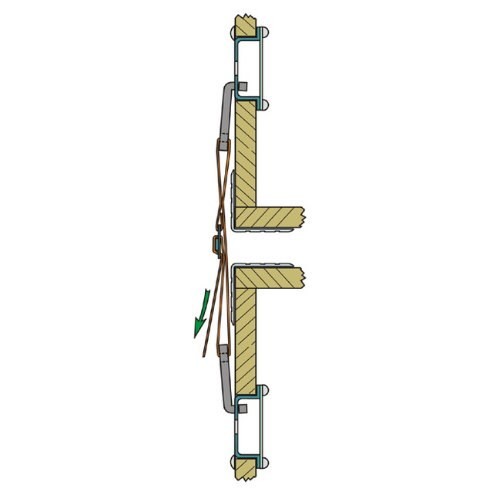 Adam Hall 87983 Sistema Anclaje Case Correa de Sujeción para Placa Embutida 3