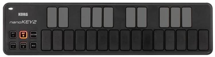 Korg Nanokey 2 BK Controlador Ultrafino Negro de 25 Teclas Sensibles 1