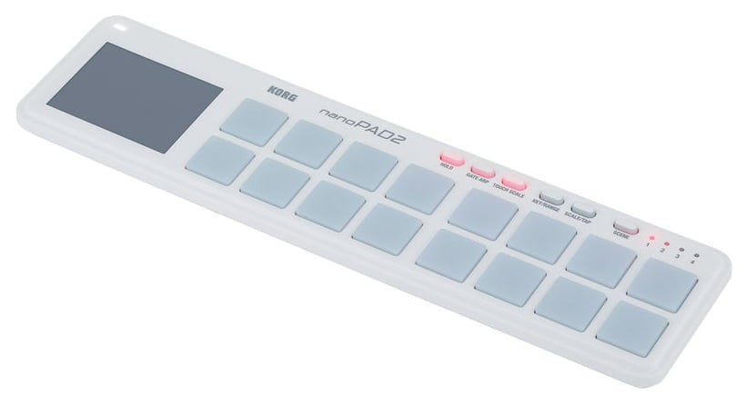 Korg Nanopad 2 Controlador Ultrafino Blanco Alimentado por USB 4