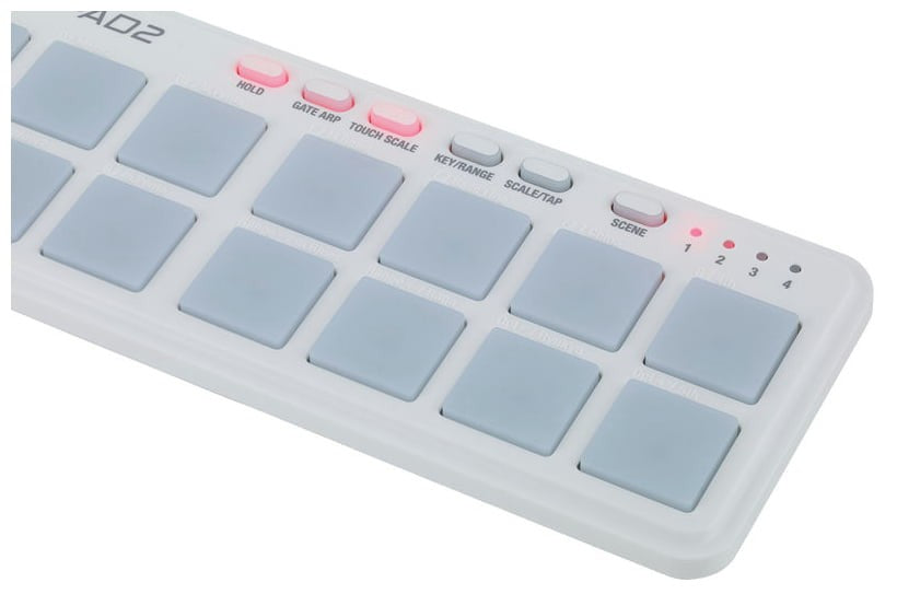 Korg Nanopad 2 Controlador Ultrafino Blanco Alimentado por USB 7