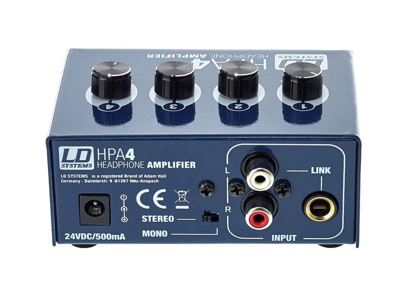 LD Systems HPA4 Amplificador de Auriculares 4 Canales 5