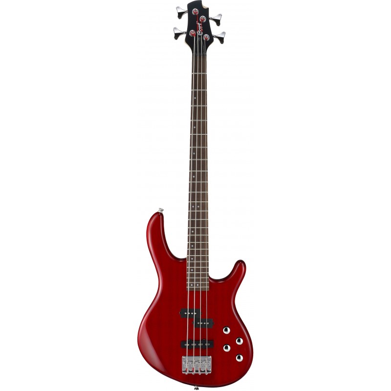 Cort Action Bass Plus TR Bajo Eléctrico Transparent Red 1