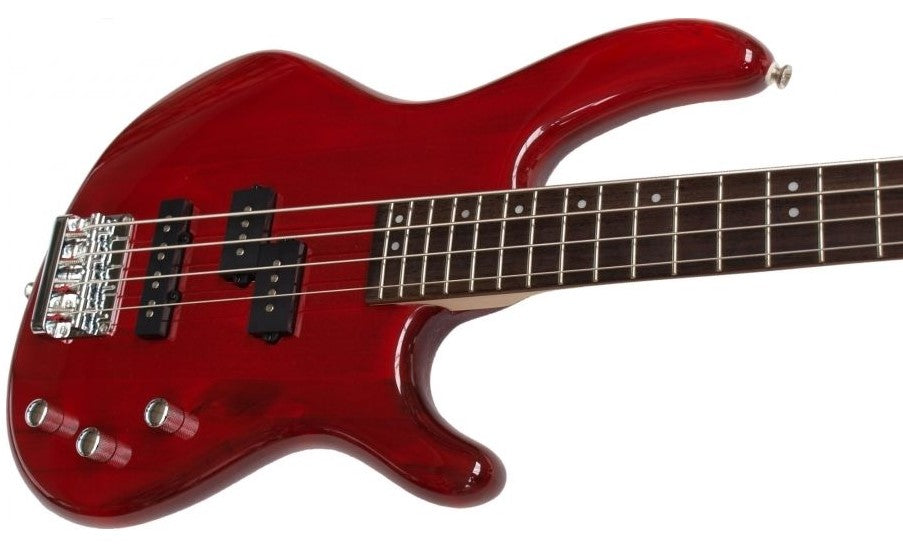 Cort Action Bass Plus TR Bajo Eléctrico Transparent Red 4