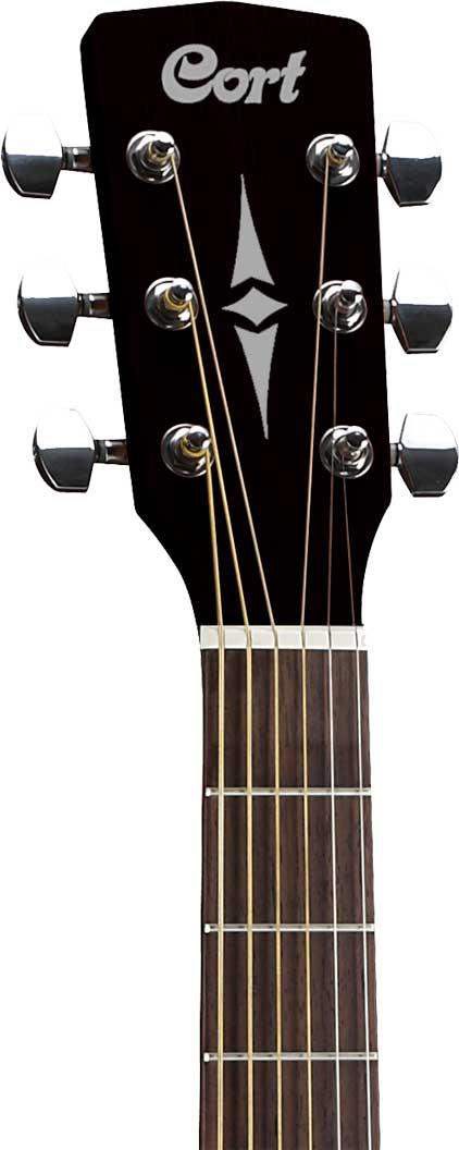 Cort AD810 BKS Guitarra Acústica Dreadnought Black Satin 3