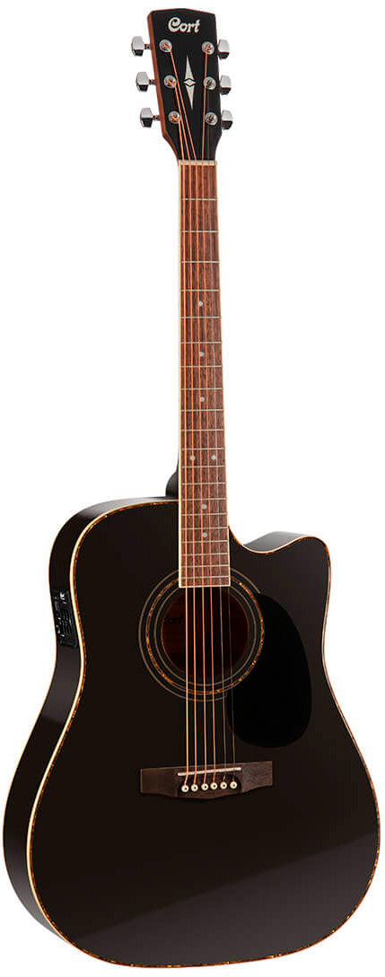 Cort AD880CE BK Guitarra Electroacústica Dreadnought Negra 1