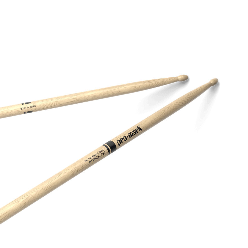 Pro Mark PW727W Classic Attack Shira Kashi Oak Par Baquetas Batería 2