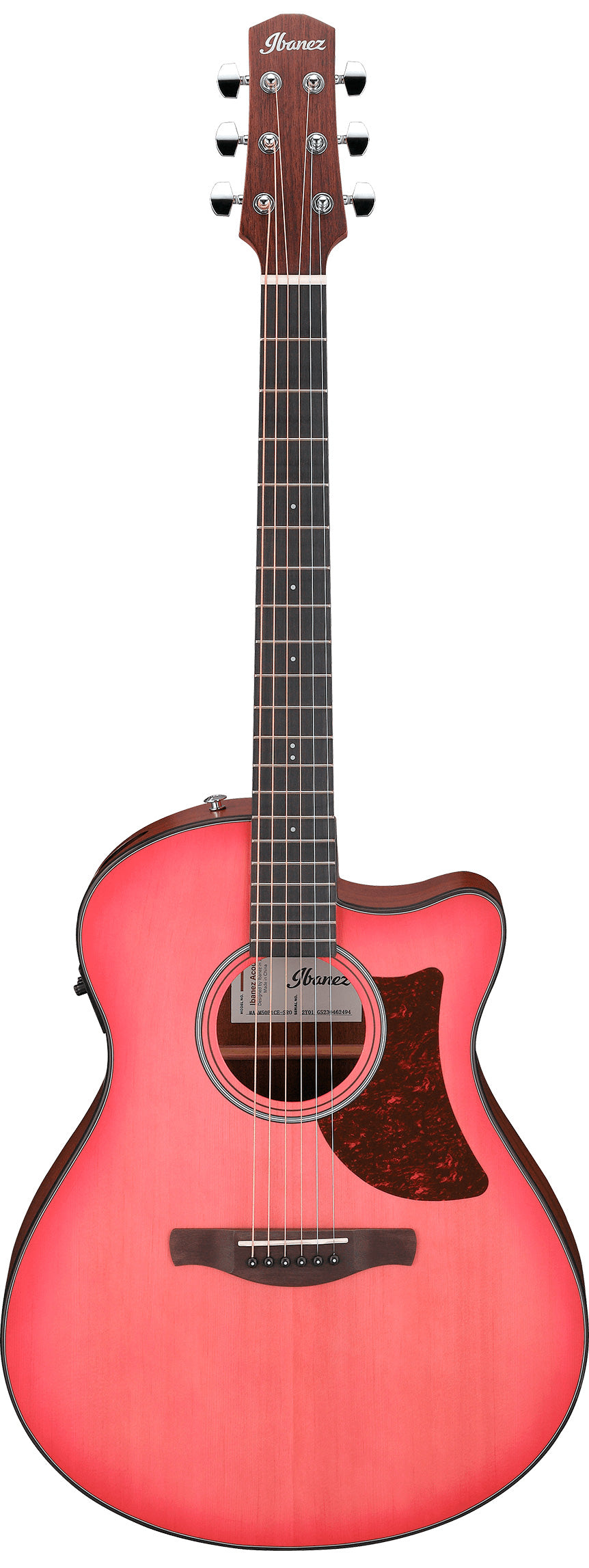 Ibanez AAM50CE CRO Guitarra Electroacústica Auditorio Coral Red Burst 1