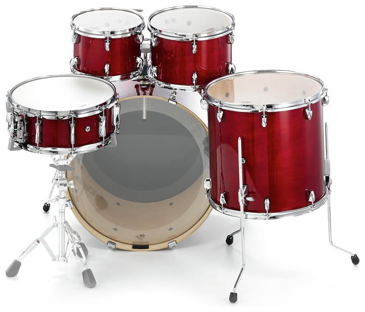 Yamaha SBP2F5 CR HW780 Stage Custom Birch Batería Acústica con Herrajes Cranberry Red 2