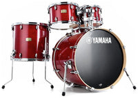 Yamaha SBP2F5 CR HW780 Stage Custom Birch Batería Acústica con Herrajes Cranberry Red 4