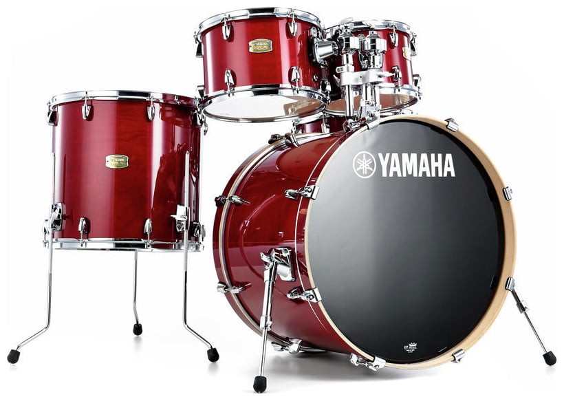 Yamaha SBP0F5 CR HW780 Stage Custom Birch Batería Acústica con Herrajes Cranberry Red 1