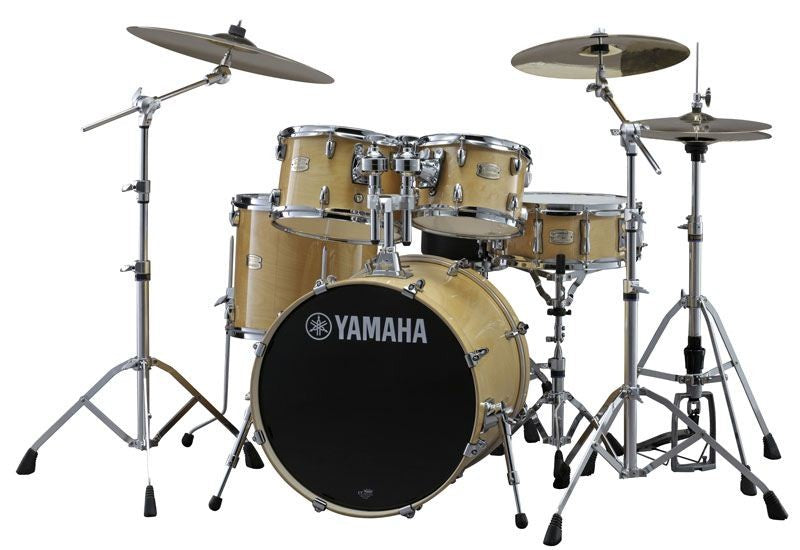 Yamaha SBP0F5 NW HW680W Stage Custom Birch Batería Acústica con Herrajes Natural 1