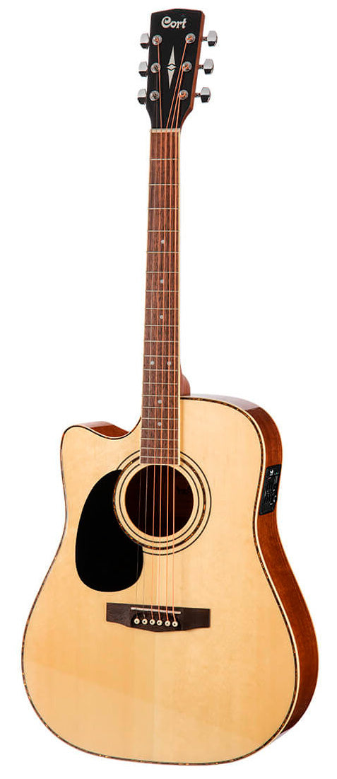 Cort AD880CE LH NAT Guitarra Electroacústica Dreadnought Zurdos 1