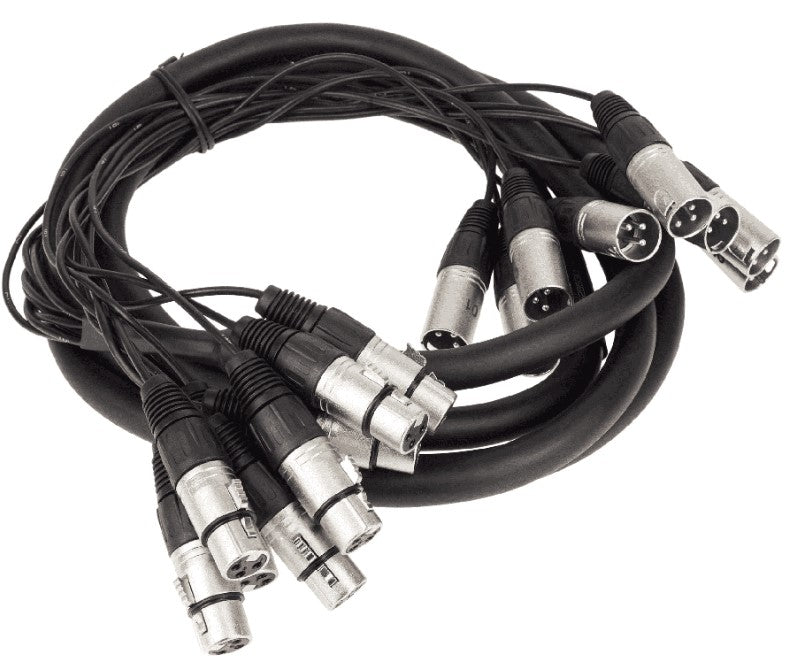 Adam Hall K3L8MF0300 Cable Multicore 8 X XLR Macho a 8 X XLR Hembra 3 Metros 2