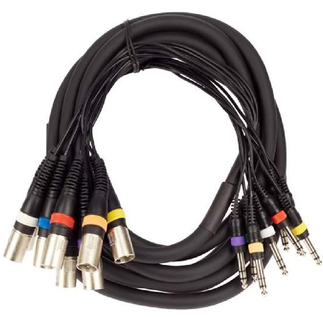 Adam Hall K3L8MV0500 Cable Multicore 8 X XLR Macho a 8 X Jack Estéreo 5 Metros 2