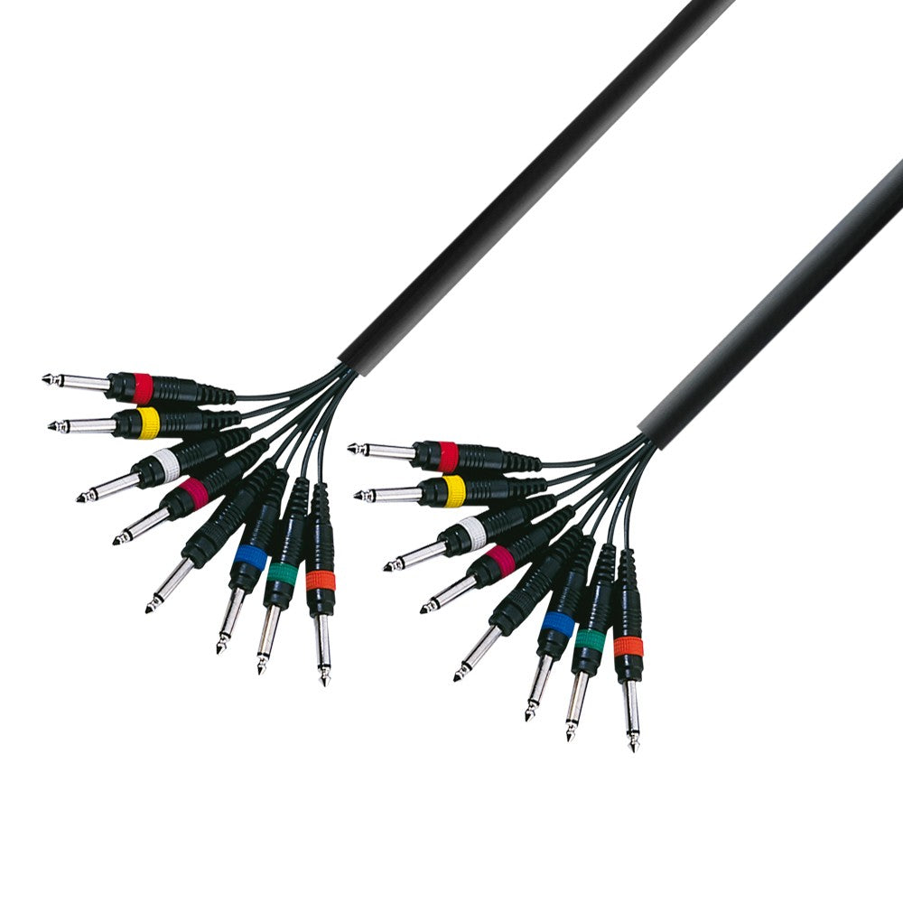 Adam Hall K3L8PP0300 Cable Multicore 8 X Jack Mono a 8 X Jack Mono 3 Metros 1