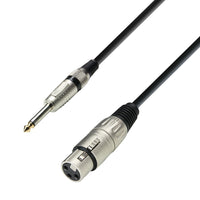 Adam Hall K3MFP0600 Cable Micrófono XLR Hembra a 6.3 mm Jack Mono 6 Metros 1