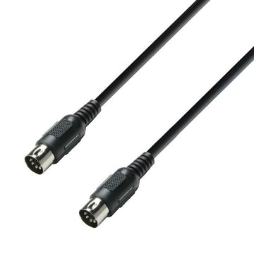 Adam Hall K3MIDI0075BLK Cable Midi 75cm Negro 1