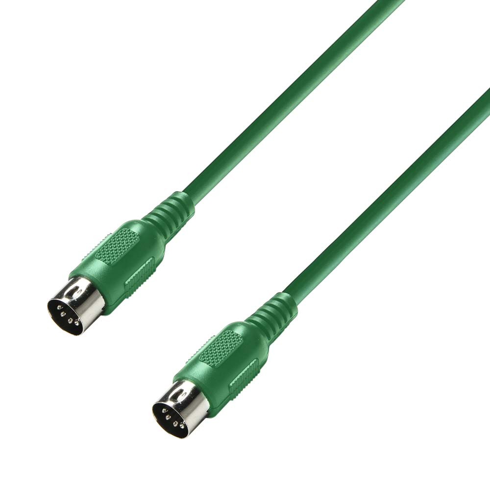 Adam Hall K3MIDI0075GRN Cable Midi 75cm Verde 1